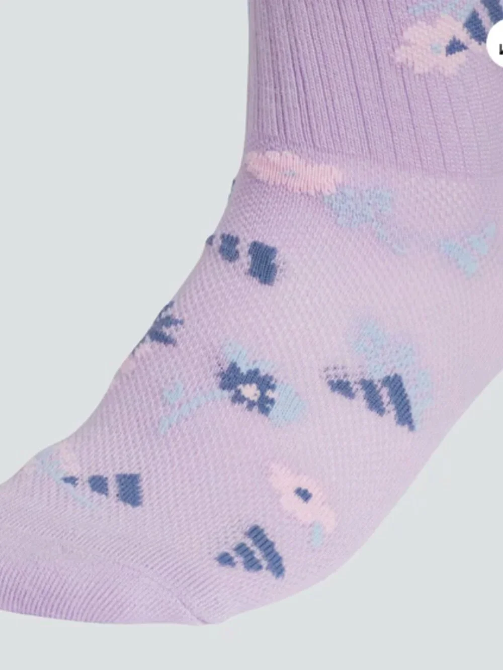 Adidas 6-pairs Ankle socks 6pk Floral Print Size M 5-10